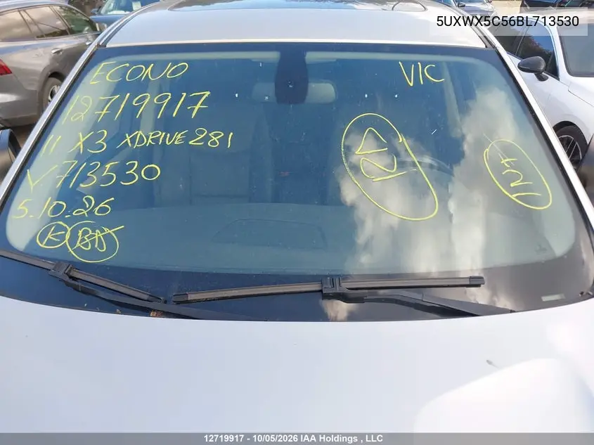 2011 BMW X3 VIN 5UXWX5C56BL713530 — фото 16