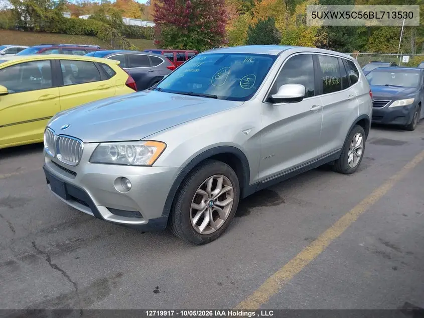 2011 BMW X3 VIN 5UXWX5C56BL713530 — фото 2