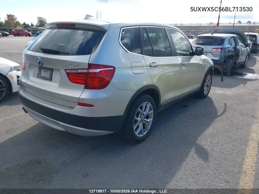 2011 BMW X3 VIN 5UXWX5C56BL713530 — фото 4