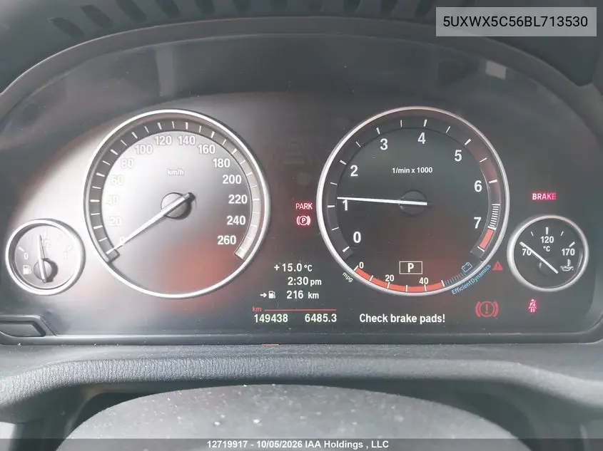 2011 BMW X3 VIN 5UXWX5C56BL713530 — фото 7