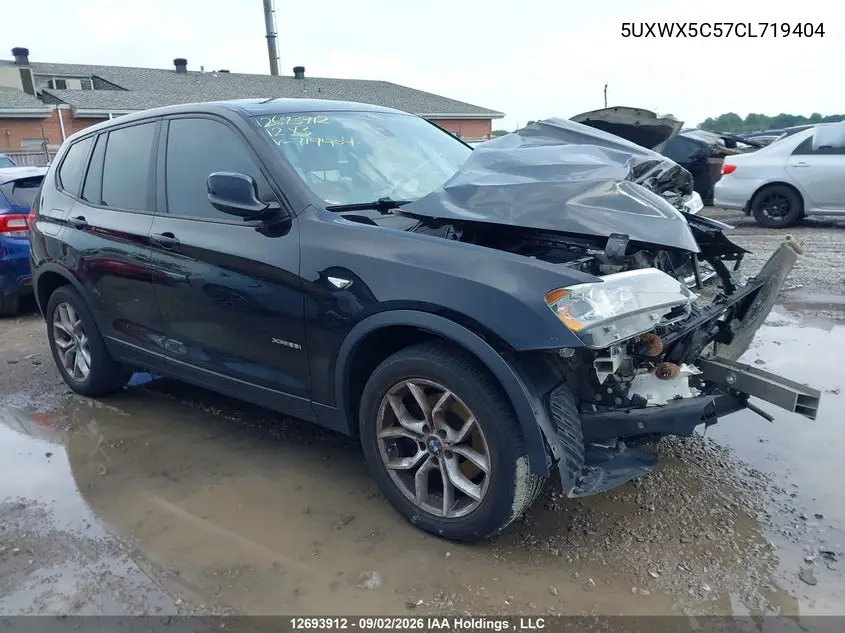 BMW X3 2012, VIN 5UXWX5C57CL719404