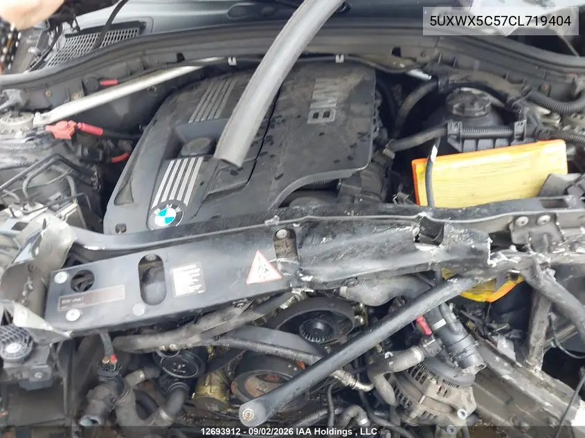 2012 BMW X3 VIN 5UXWX5C57CL719404 — фото 10