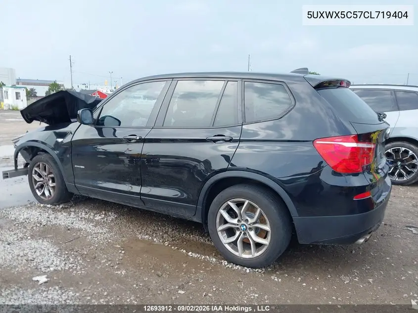 2012 BMW X3 VIN 5UXWX5C57CL719404 — фото 14