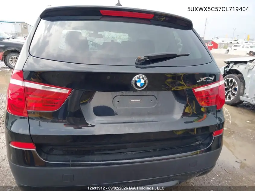 2012 BMW X3 VIN 5UXWX5C57CL719404 — фото 16