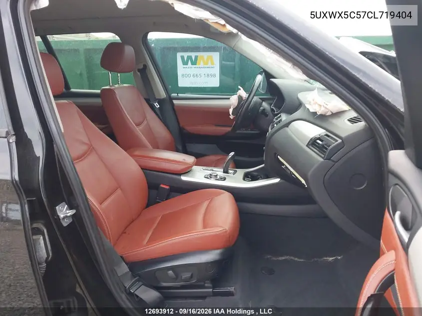2012 BMW X3 VIN 5UXWX5C57CL719404 — фото 5