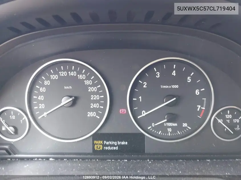 2012 BMW X3 VIN 5UXWX5C57CL719404 — фото 7