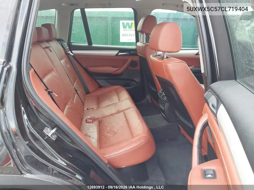2012 BMW X3 VIN 5UXWX5C57CL719404 — фото 8