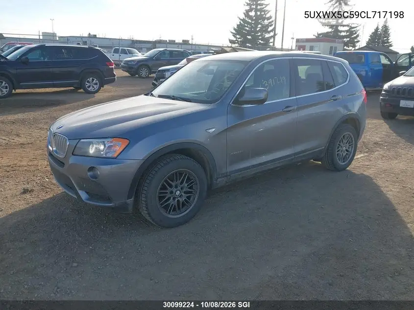 2012 BMW X3 VIN 5UXWX5C59CL717198 — фото 2