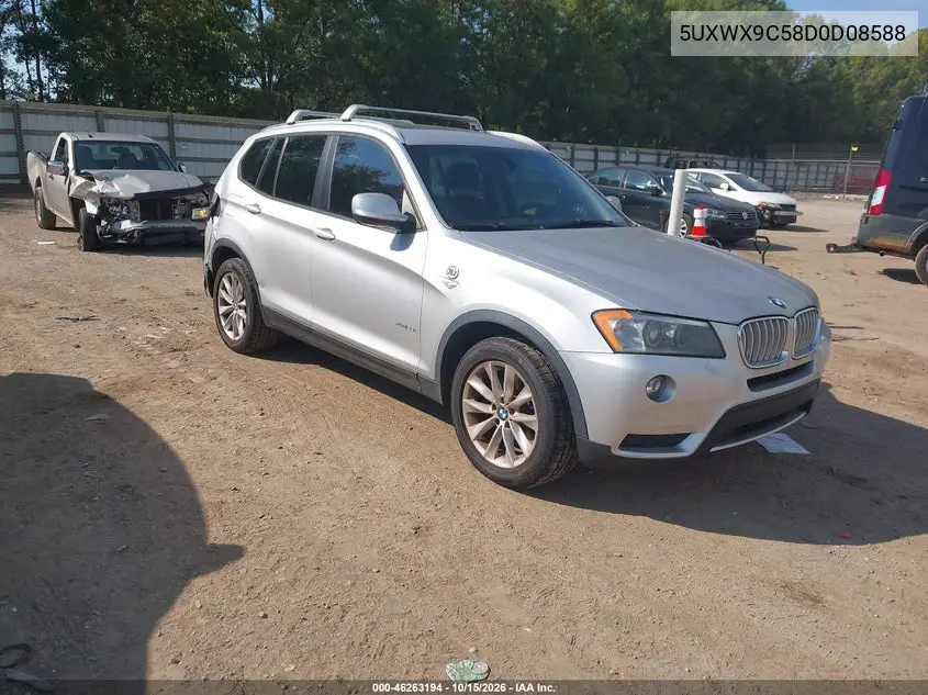 BMW X3 2013, VIN 5UXWX9C58D0D08588