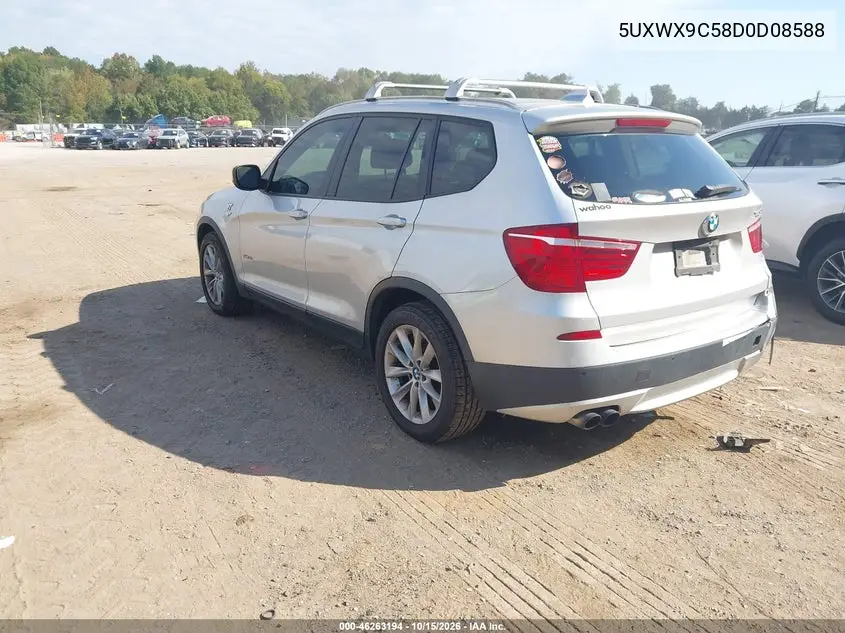 2013 BMW X3 VIN 5UXWX9C58D0D08588 — фото 3