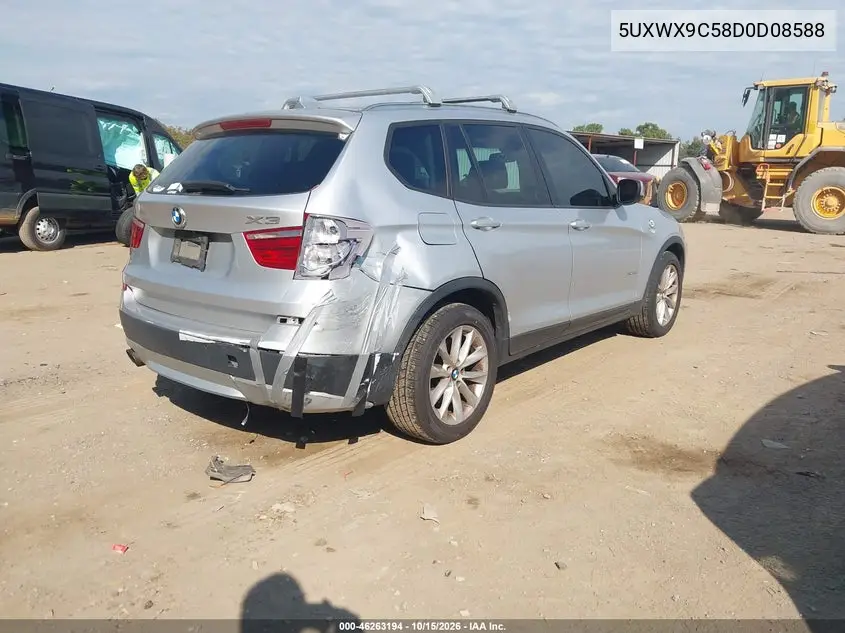 2013 BMW X3 VIN 5UXWX9C58D0D08588 — фото 4