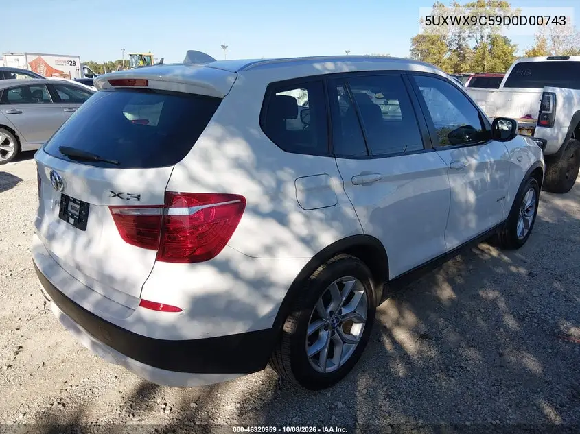 2013 BMW X3 VIN 5UXWX9C59D0D00743 — фото 4