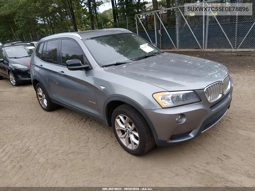 BMW X3 2014, VIN 5UXWX7C55E0E78896