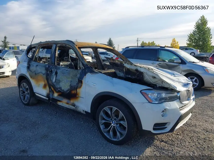BMW X3 2015, VIN 5UXWX9C58F0D56367