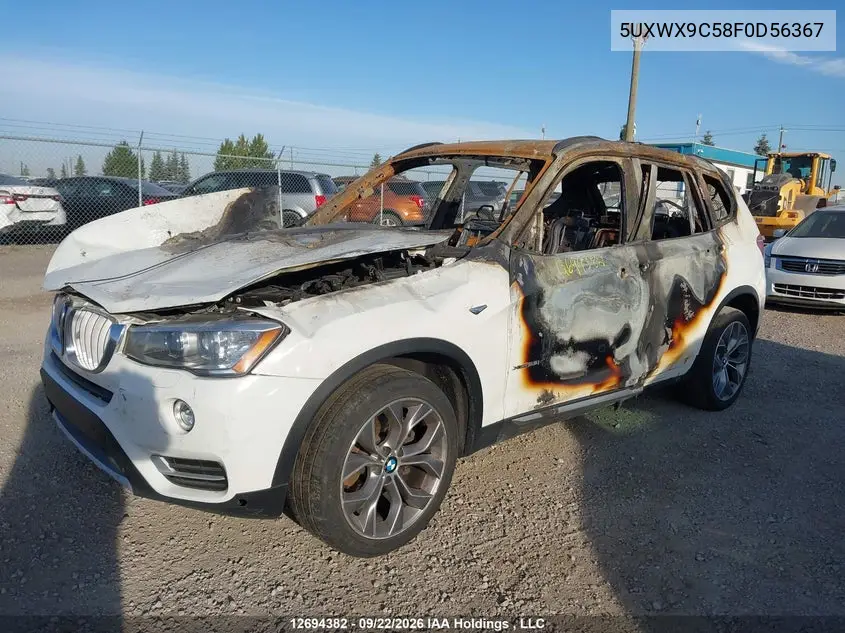 2015 BMW X3 VIN 5UXWX9C58F0D56367 — фото 2