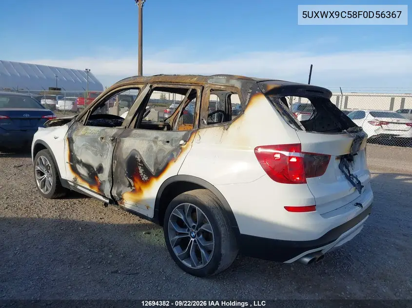 2015 BMW X3 VIN 5UXWX9C58F0D56367 — фото 3