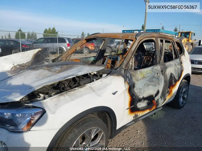 2015 BMW X3 VIN 5UXWX9C58F0D56367 — фото 6
