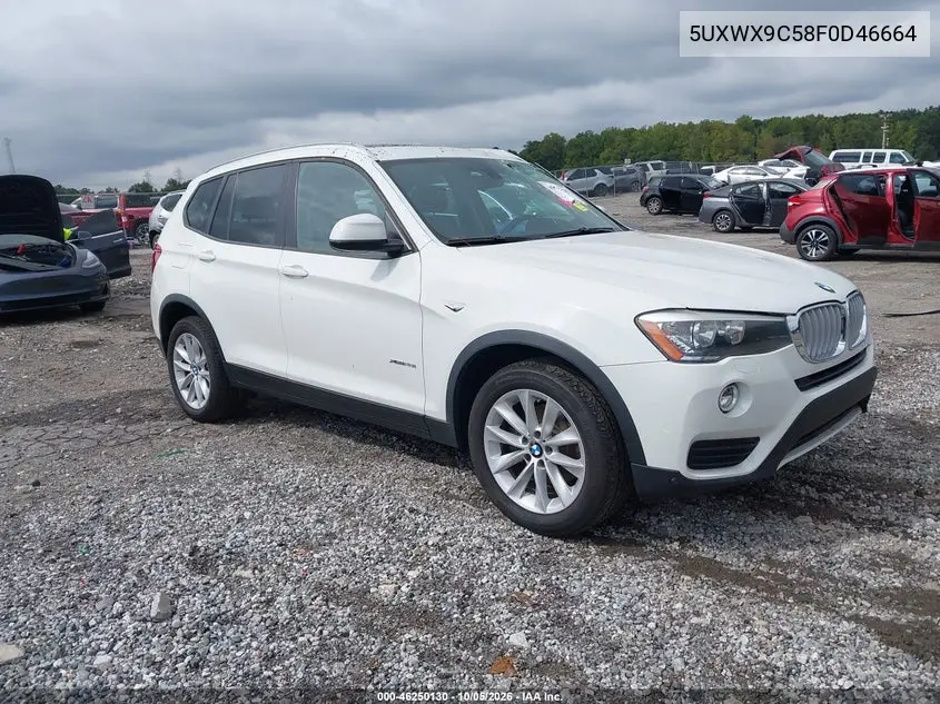 BMW X3 2015, VIN 5UXWX9C58F0D46664