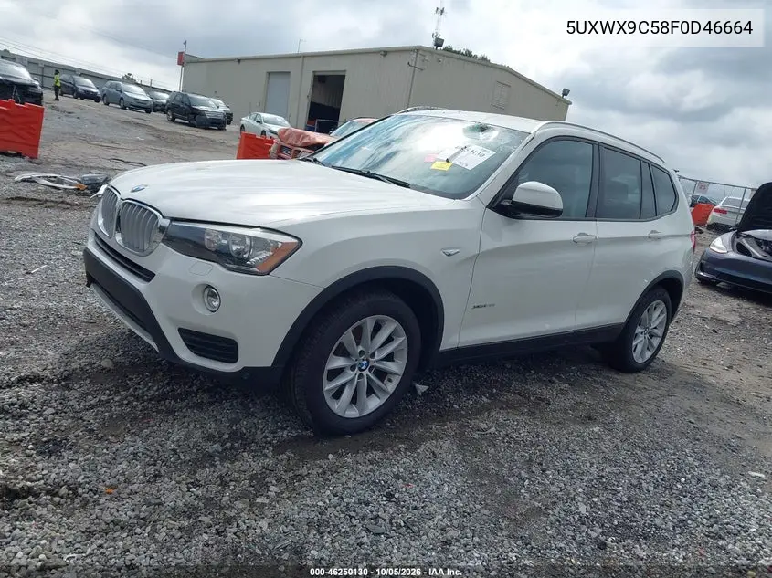 2015 BMW X3 VIN 5UXWX9C58F0D46664 — фото 2