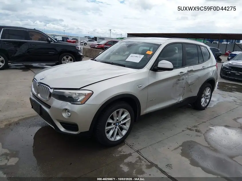 2015 BMW X3 VIN 5UXWX9C59F0D44275 — фото 2