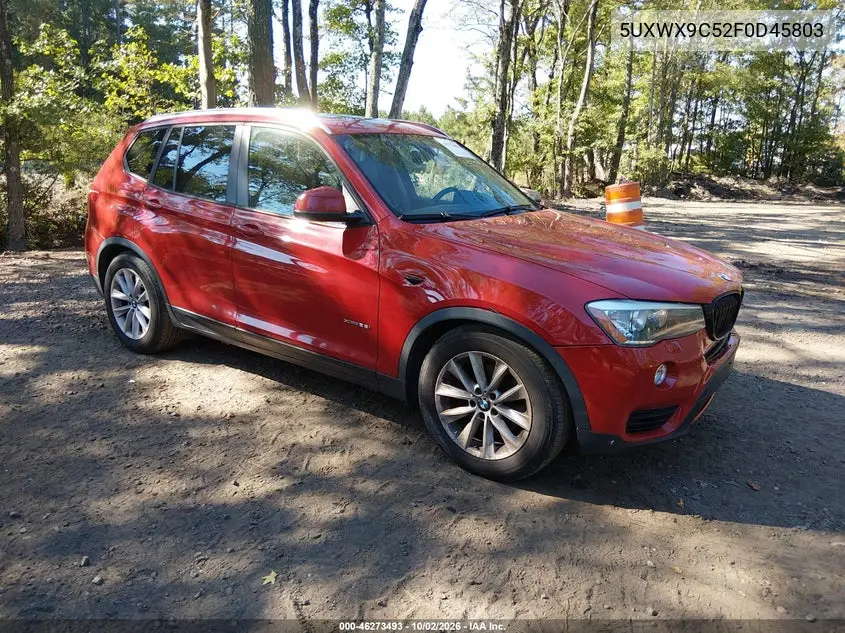BMW X3 2015, VIN 5UXWX9C52F0D45803