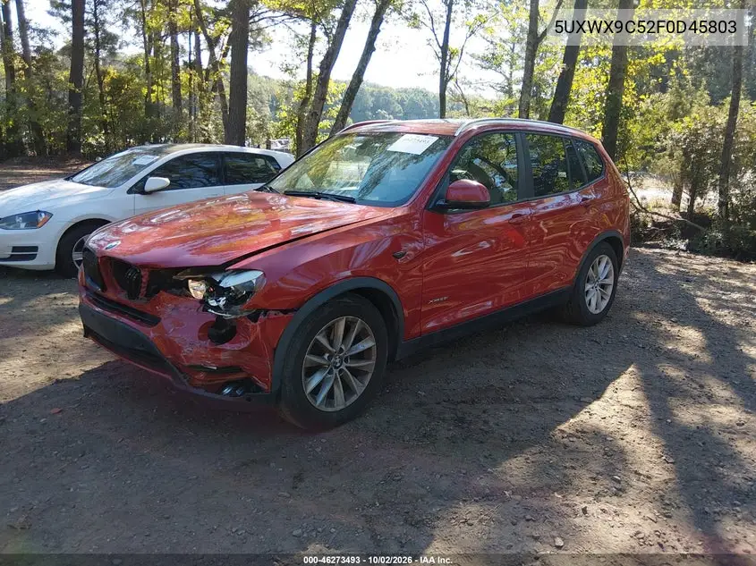 2015 BMW X3 VIN 5UXWX9C52F0D45803 — фото 2