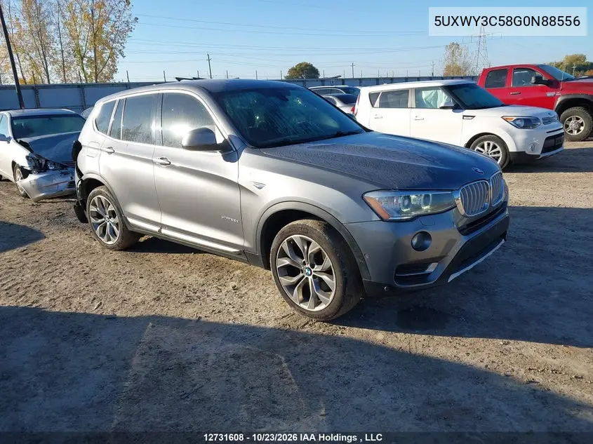 BMW X3 2016, VIN 5UXWY3C58G0N88556