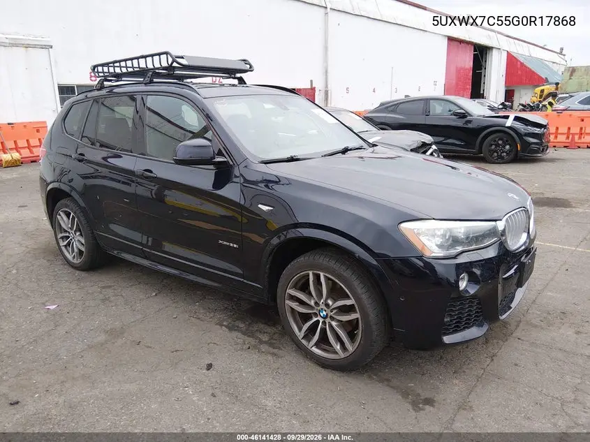 BMW X3 2016, VIN 5UXWX7C55G0R17868