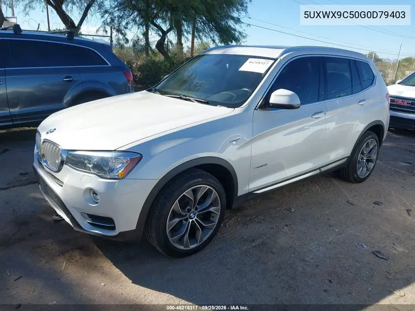 2016 BMW X3 VIN 5UXWX9C50G0D79403 — фото 2