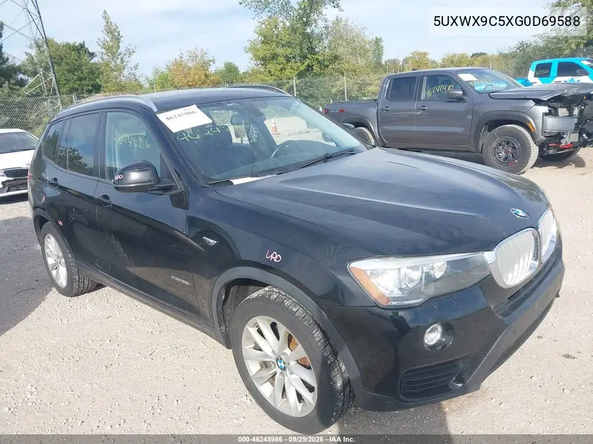 BMW X3 2016, VIN 5UXWX9C5XG0D69588