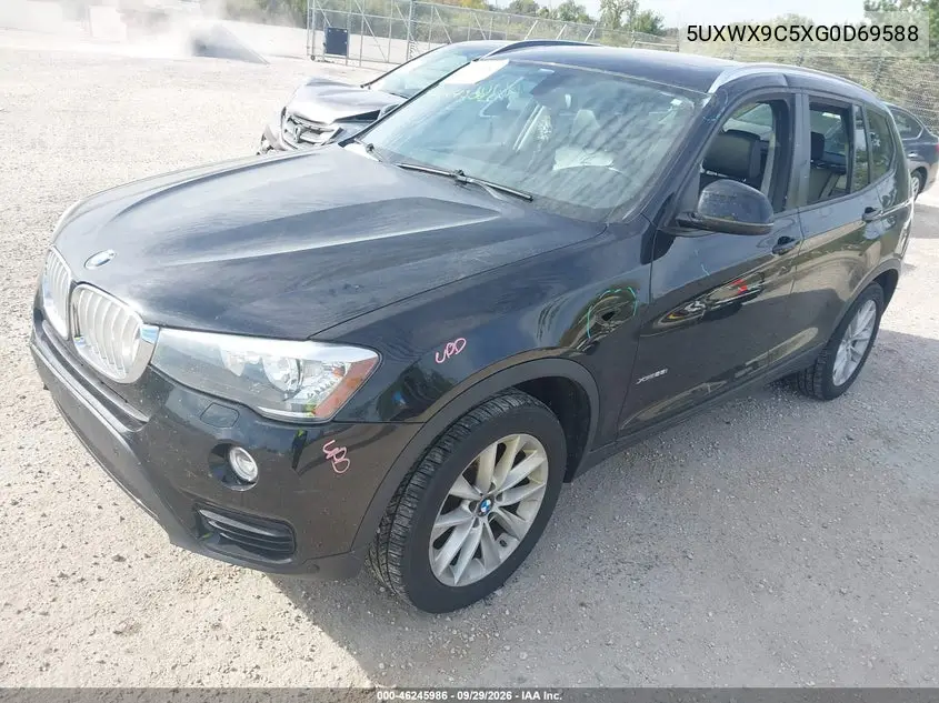 2016 BMW X3 VIN 5UXWX9C5XG0D69588 — фото 2