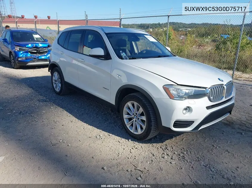 BMW X3 2016, VIN 5UXWX9C53G0D75717