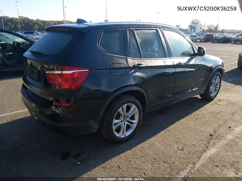 2016 BMW X3 VIN 5UXWX7C52G0K36258 — фото 4
