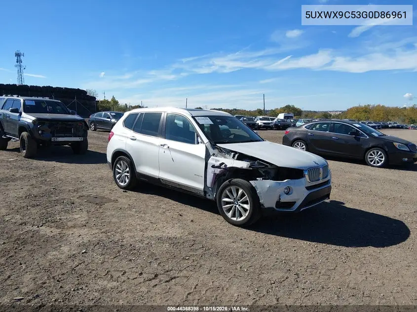 BMW X3 2016, VIN 5UXWX9C53G0D86961