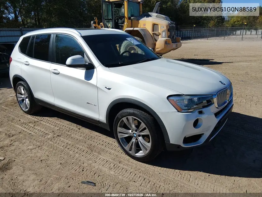 BMW X3 2016, VIN 5UXWY3C51G0N88589