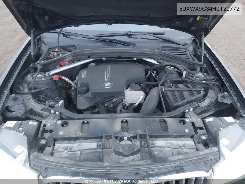 2017 BMW X3 VIN 5UXWX9C34H0T20772 — фото 10