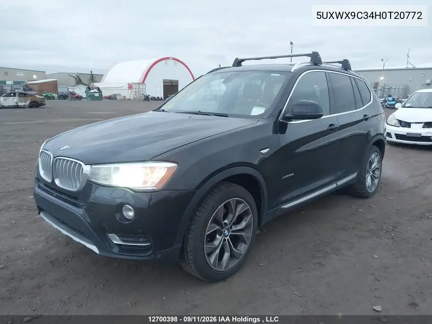 2017 BMW X3 VIN 5UXWX9C34H0T20772 — фото 2