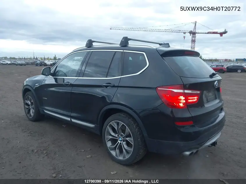 2017 BMW X3 VIN 5UXWX9C34H0T20772 — фото 3