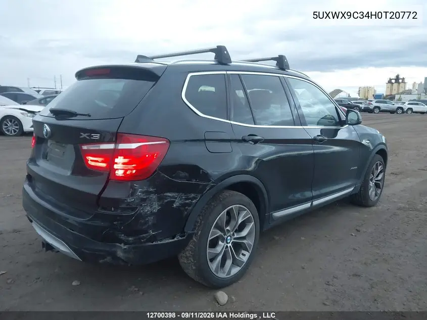 2017 BMW X3 VIN 5UXWX9C34H0T20772 — фото 4