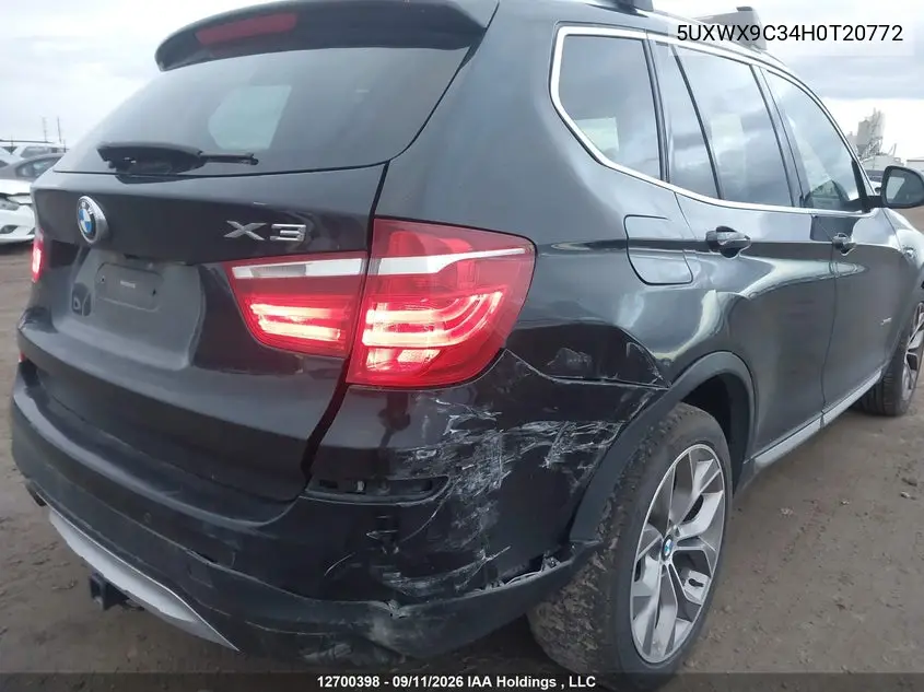 2017 BMW X3 VIN 5UXWX9C34H0T20772 — фото 6