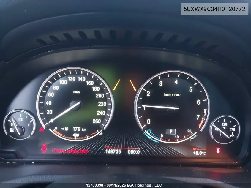 2017 BMW X3 VIN 5UXWX9C34H0T20772 — фото 7