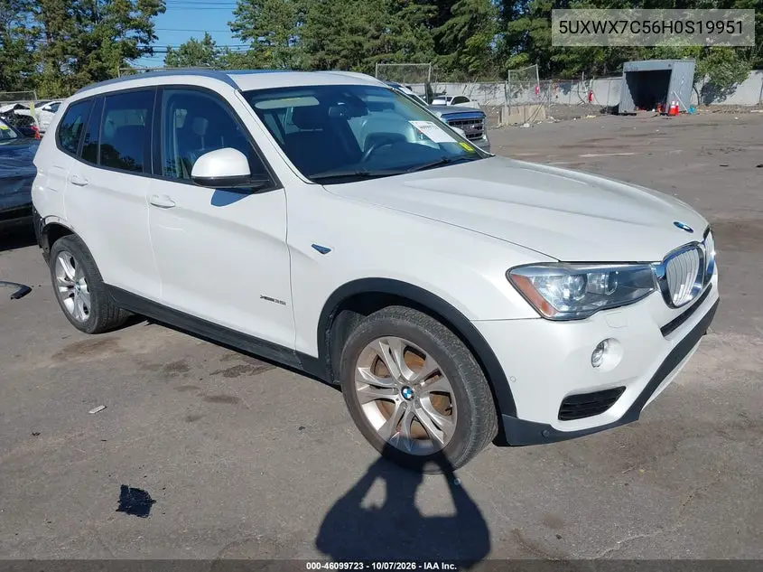 BMW X3 2017, VIN 5UXWX7C56H0S19951