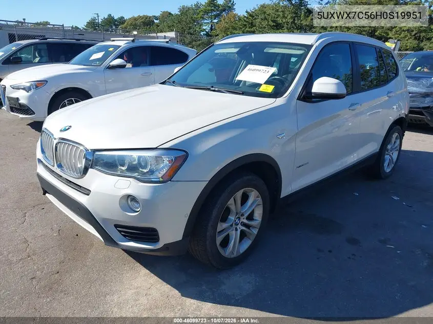 2017 BMW X3 VIN 5UXWX7C56H0S19951 — фото 2