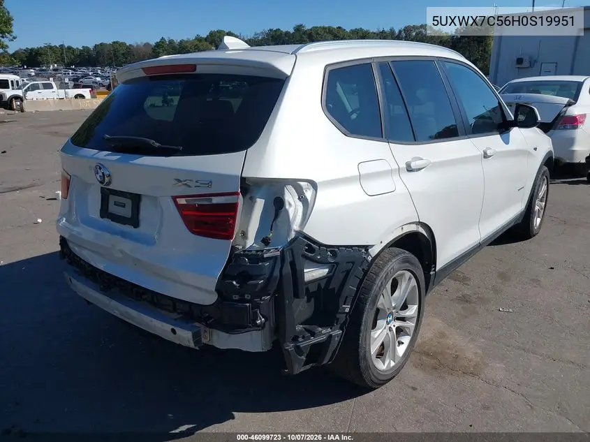 2017 BMW X3 VIN 5UXWX7C56H0S19951 — фото 4