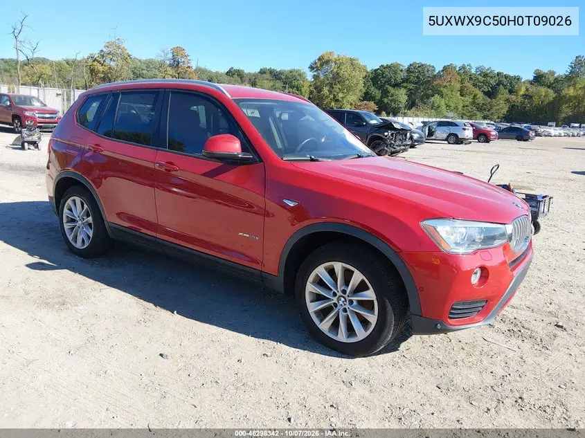 BMW X3 2017, VIN 5UXWX9C50H0T09026