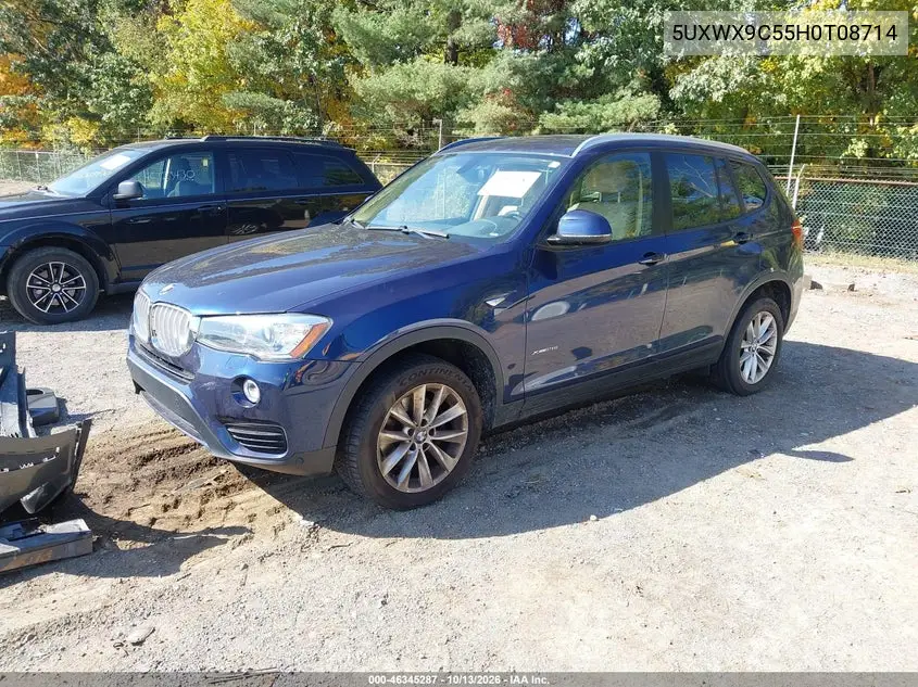 2017 BMW X3 VIN 5UXWX9C55H0T08714 — фото 2