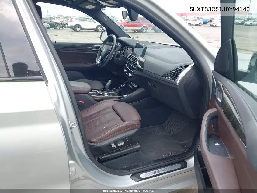 2018 BMW X3 VIN 5UXTS3C51J0Y94140 — фото 5