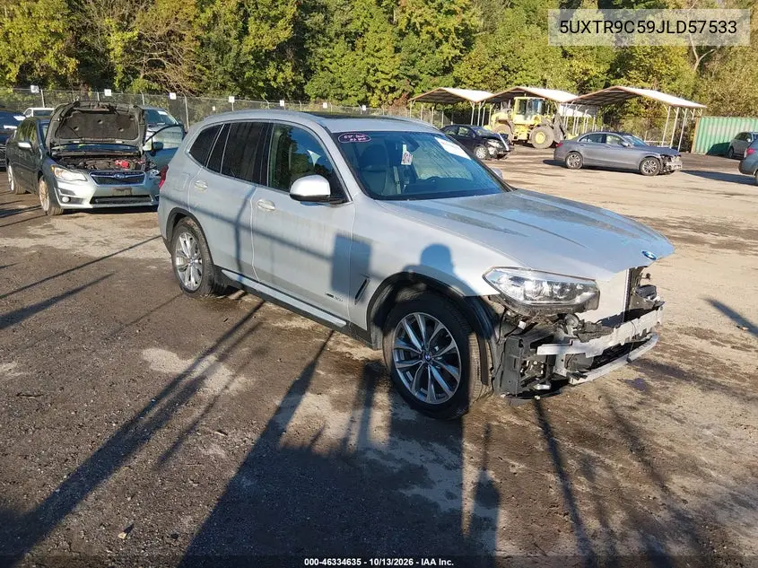 BMW X3 2018, VIN 5UXTR9C59JLD57533