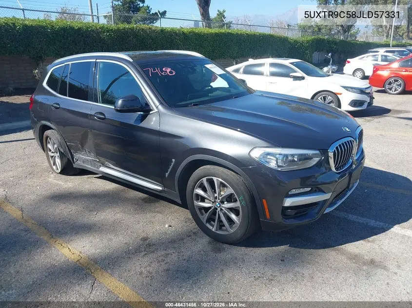 BMW X3 2018, VIN 5UXTR9C58JLD57331