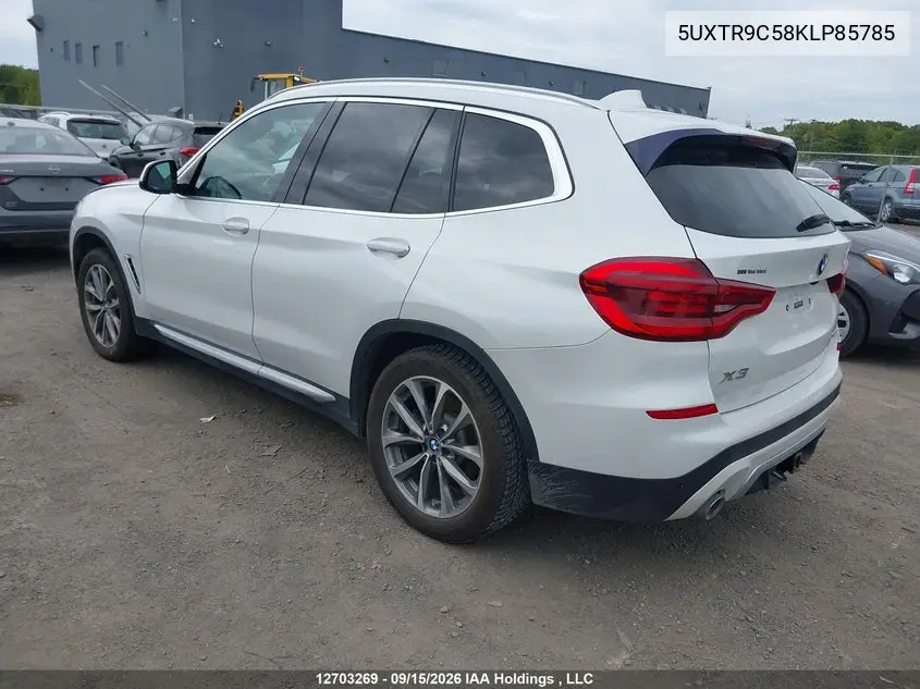 2019 BMW X3 VIN 5UXTR9C58KLP85785 — фото 3